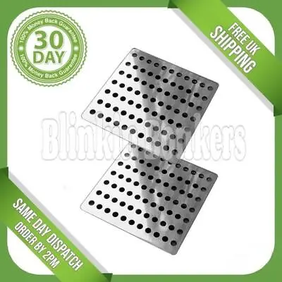 £7.19 • Buy 2 Metal Drain Cover Leaf Guard Stainless Steel Grid Plate Grate Rustproof Square