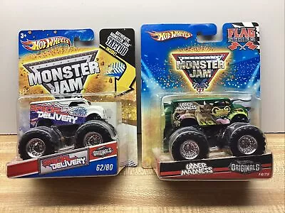 Hot Wheels Monster Jam Special Delivery-Udder Madness Lot Of2 Monster Trucks1/64 • $25