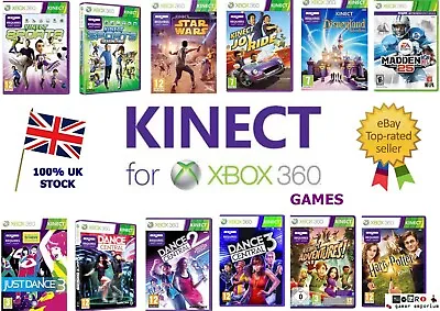 £2.95 • Buy Xbox 360 Kinect SENSOR Games | Choose Title | Dance, Sports, Sonic Etc ALL £2.95