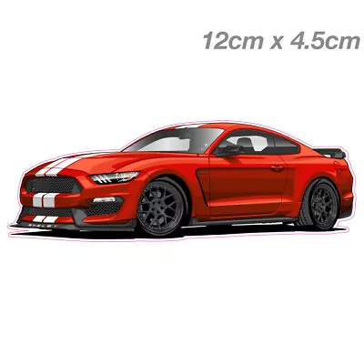 Ford Mustang Shelby Gt350 RED JDM Laptop  Car  Vinyl  Sticker  • $6.75