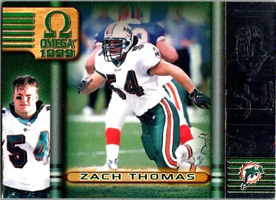 $0.01 • Buy Zach Thomas - 1999 Pacific Omega - # 128 - Dolphins