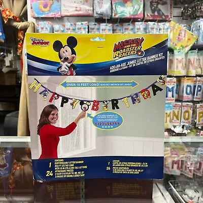 Mickey And The Roadster Racers Happy Birthday Jumbo Letter Banner Kit  • $10.99