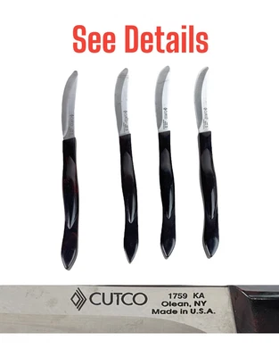 $144.95 • Buy Set Of 4 Cutco Steak Knives 1759 Brown Handle Made In USA