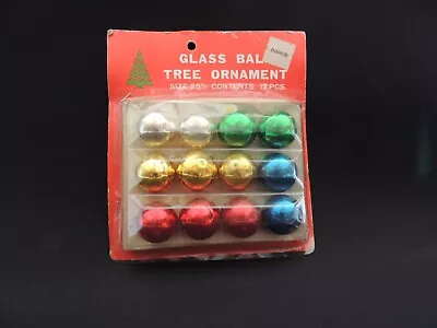 Vintage Mercury Glass Christmas Mini Bulbs/Ornaments Old Stock Still New In Pkg • $9.99