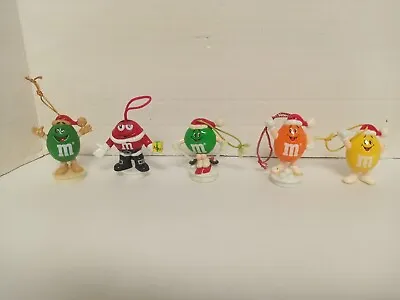 Vintage M&M'S Lot Of (5) Christmas Ornaments  • $7