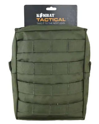 Kombat UK Large MOLLE Utility Pouch - Olive Green  Military Army Style • £13.99