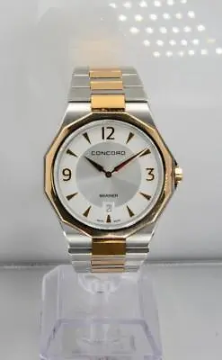 Concord Mariner 0320515 Quartz Steel & 18k Rose Gold Watch; BoxPapersTagLinks • $999.95
