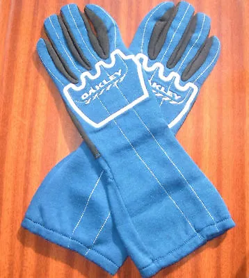 Oakley Blue Red Or Black Driving Racing Gloves Leather With Kevlar Bnib • £39.99