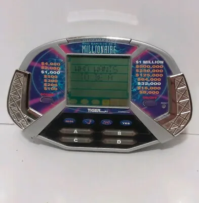 £10.05 • Buy Vintage WHO WANTS TO BE A MILLIONAIRE Handheld Game By TIGER 2000 - Works Great
