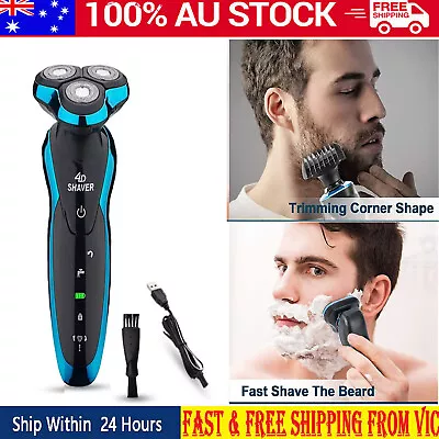 Electric Shaver Razor Waterproof 4D Floating Rotary Trimmer Beard Shaving Men • $32.99