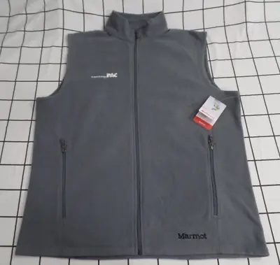 NWT Marmot Men's Rocklin Fleece Vest ATMOS ENERGY PAC • $28.90