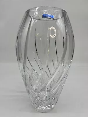 Waterford Crystal Vase Heavy Large 11.5  Marquis WYNDMERE Marked Excellent • $118