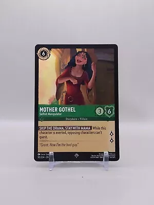 Mother Gothel Selfish Manipulator 90/204 Super Rare Disney Lorcana Non-Foil • $1.75