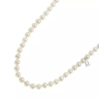 MIKIMOTO Akoya Pearl 5.8-3.9mm Necklace SV Silver 90227693 • $885.14