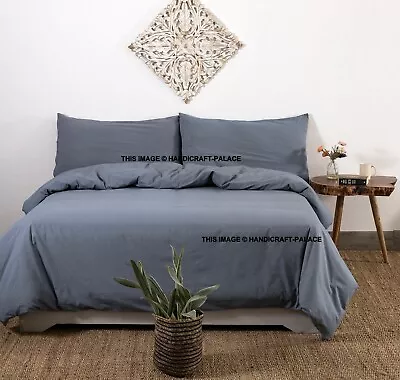 100% Cotton Doona Duvet Quilt Cover Set Single Double Queen King Size Bedding • $83.59