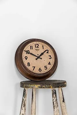 Vintage Industrial Art Deco Bakelite Smiths Sectric Factory Railway Wall Clock • £360