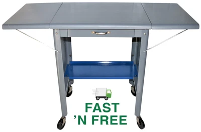 $324.99 • Buy Midcentury Vintage Cole-Steel 1 Drawer, Drop-leaf Wheeled Metal Typewriter Stand