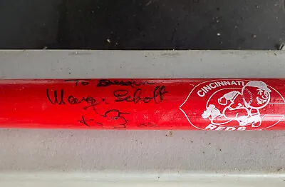 Marge Schott Cincinnati Reds Owner Autographed Mini Bat • $65