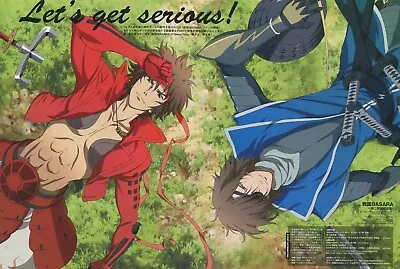 Poster Promo K-ON Sengoku Basara Anime Hirasawa Yui Akiyama Mio Sanada Date  • $9.99