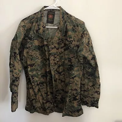 USMC MARPAT Digital Camouflage Woodland Blouse Jacket Small Short • $29.99