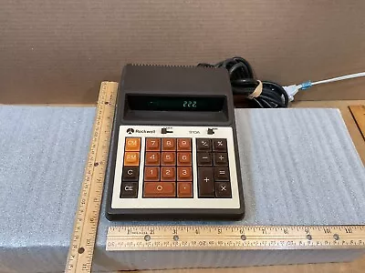 Vintage Rockwell International Desk Calculator Model 310A Made In Japan Tested • $14.95