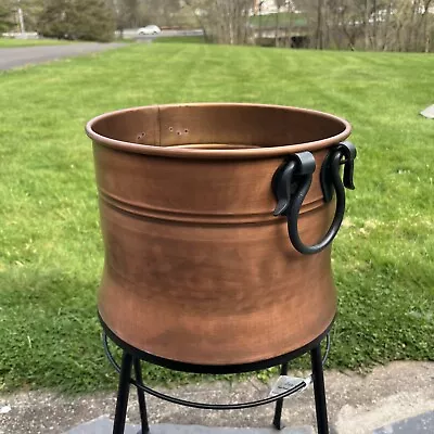 Vintage Copper Finish Style Storage Organization Multi-Purpose Bucket Decor  • $59.95