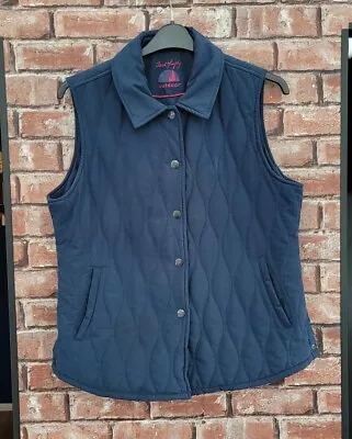 Jack Murphy Outdoor Blue Quilted Gilet Body Warmer UK 16 Medium Walking Riding • £13.99