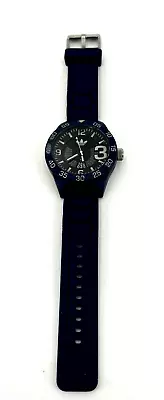 Adidas Wrist Watch Silicone Wrist Band Blue Date Display Large Face ADH 3141 Vtg • $87.99