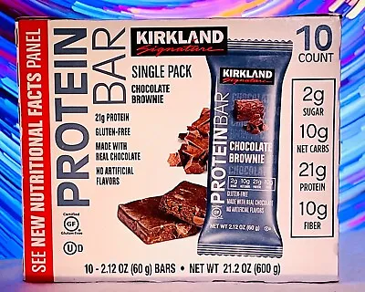 FRESH Kirkland Signature Protein Bar Chocolate Brownie 2.12 Oz. CHOOSE YOUR QTY • $18