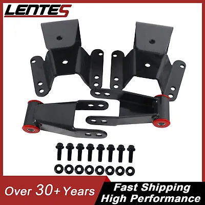 4  Rear Drop Shackle+Hanger For 1973-1987 Chevy C10 2WD Leaf Spring Lowering Kit • $61.09