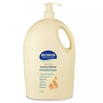 3x Redwin Sorbolene Moisturiser With Vitamin E 1L Pump • $40