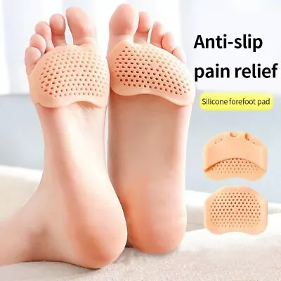 2 X GEL METATARSAL SORE BALL OF FOOT PAIN CUSHIONS Pads Insoles Forefoot Support • £2.55