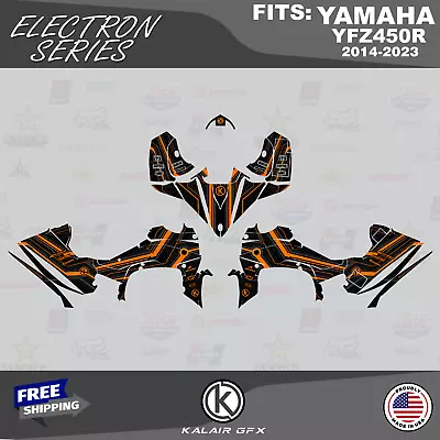 Graphics Kit For YAMAHA YFZ450 YFZ450R (2014-2023) YFZ 450 16 MIL ELECTRON-Orng • $192.99