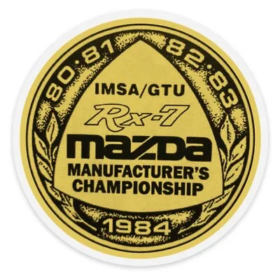 1984 Mazda Rx-7 Racing Sticker. Sticks To The Inside Of Glass. 3.5”x 3.5” $9.99 • $9.99