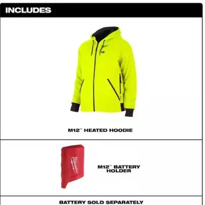 Milwaukee 306HV-20 HI-VIS Heated Hoodie - NEW • $84.95