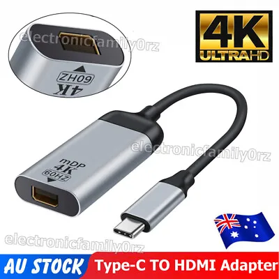 $15.99 • Buy 4K Type C To HDMI Adapter 60Hz USB C 3.1 Male To HDMI Female Cable FOR MACBOOK