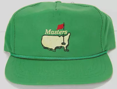 Vtg Masters Derby Cap Strapback Rope Hat S/M 22-1/8  Made In USA Green Kentucky • $35.99