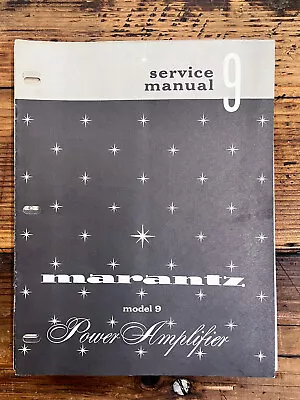 Marantz Model 9 / Nine Amplifier  Service Manual *Original* • $49.97