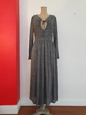ALEXA CHUNG Cocktail Party Formal  Dress Silver Pockets Size  L • $199