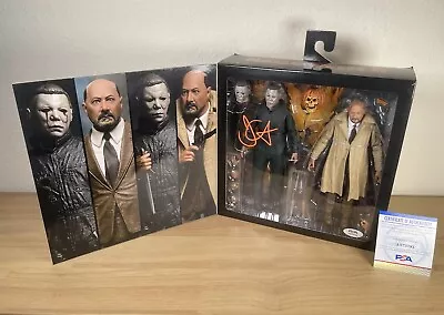 JOHN CARPENTER Signed Auto NECA Halloween II MICHAEL MYERS & DR. LOOMIS PSA COA • $269.99