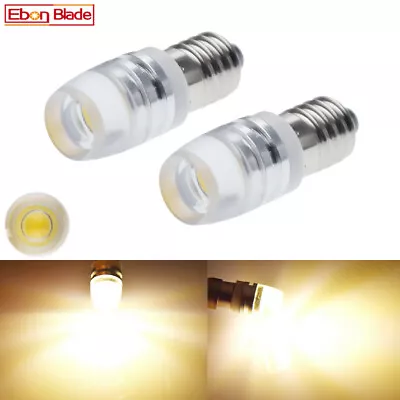 2Pcs 3V Warm White E10 LED Bulb Screw COB 2W For Torch Flashlight Light Lamp DC • $2.96