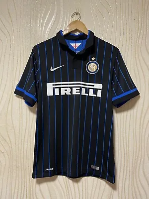 $159.99 • Buy Inter Milan 2014 2015 Home Football Shirt Soccer Jersey Nike 611062-011 Shaqiri 