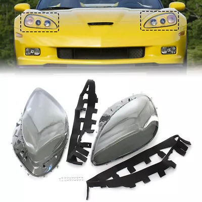 2*Clear Headlight Lens Head Light Lamp Cover For Chevrolet Corvette C6 2005-2013 • $113.85