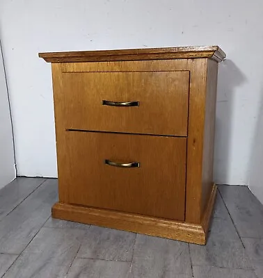 Vintage Rustic Farmhouse Handcrafted 2-Drawer Nightstand Mid Century Modern • $180