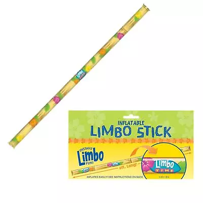 1.8m Inflatable Limbo Stick Hawaiian Luau BBQ Beach Pool Fun Outdoor Party Game  • £5.46