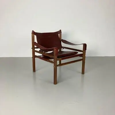 $1907.16 • Buy Arne Norell Safari Sirocco Chair Retro Brown Leather Midcentury Vintage #3505
