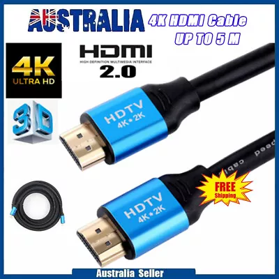 Premium HDMI Cable V2.0 Ultra HD 4K 2160p 1080p 3D High Speed Ethernet HEC ARC • $9.21