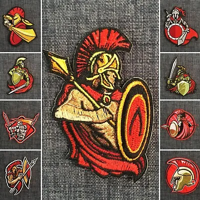 £3.27 • Buy SPARTAN WARRIOR Quality Embroidered Ancient Medieval Gladiator Patch Iron-On NEW