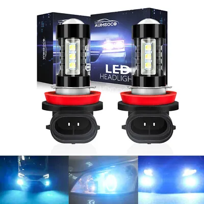 H11/H8 LED Fog Light Bulbs Driving Lamp Ice Blue 8000K High Power Lamp 2-Pack • $14.99