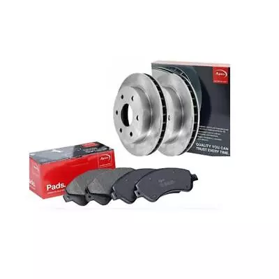 APEC Front Brake Disc And Pad Set For Volvo 960 2922cc 2.9 Aug 1990 To Aug 1994 • $194.62